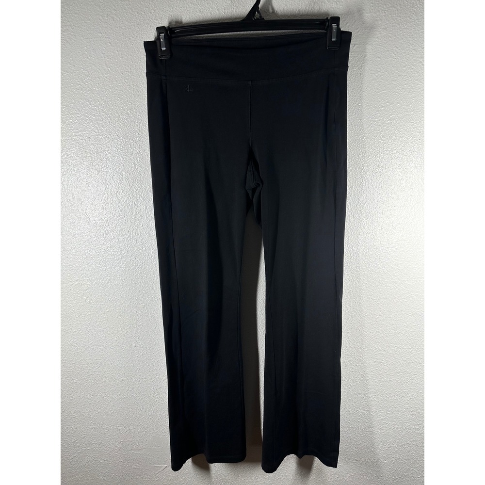 Lauren‎ Ralph Lauren Yoga Pants Women M Black Athletic Flare Stretch Activewear